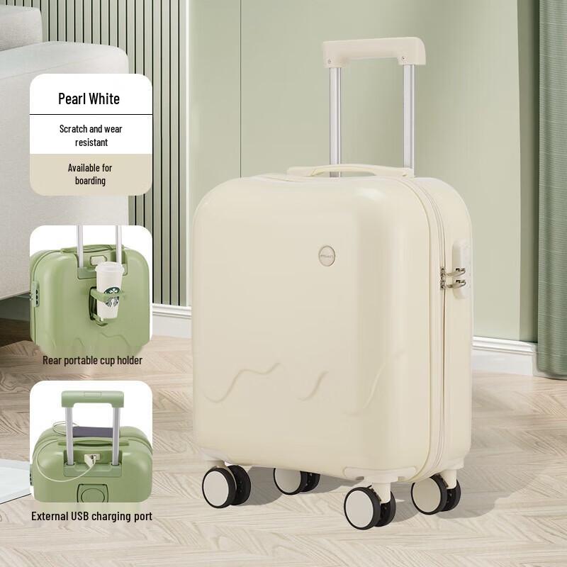 WEZHO Premium Lightweight Carry-on Suitcase with Cup Holder