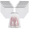 Waterproof Transparent Drawstring Shoe Bag for Travel