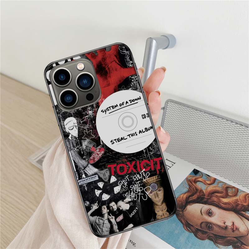 

System Of A Down Phone Case For Iphone 16 15+ Pro Max 17 Air 14 Plus 16E 13 Pro 12 Mini 11 Clear Cover Silicone Cute Shell iPhone 15 Plus