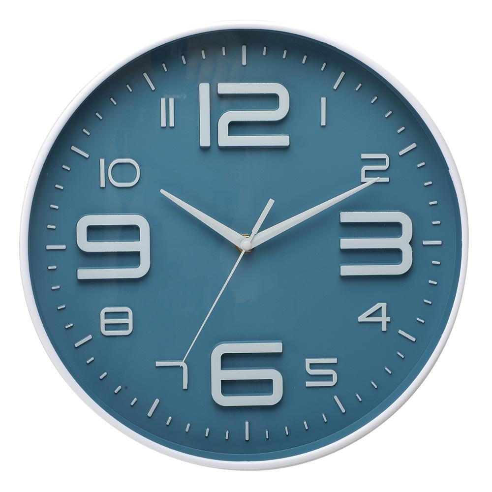 Wall Clock Simple Creative Living Room Bedroom Silent Clock 10cm Plastic Nordic Fashion Quartz Clock Spot