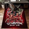 hammer Football Printed Office Carpet Chair Cushion  Entryway Rug, Rugs for Living Room, Bedroom Christmas gifts
