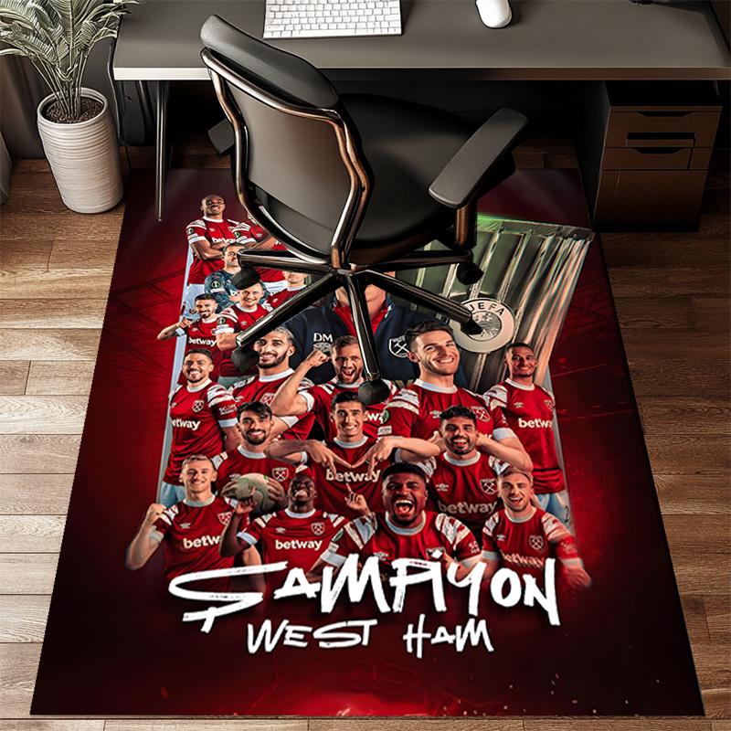 hammer Football Printed Office Carpet Chair Cushion  Entryway Rug, Rugs for Living Room, Bedroom Christmas gifts