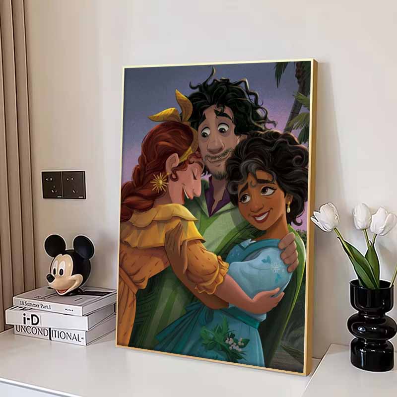 Disney Diamond PaintingA Heartwarming Scene of Bruno and His Siblings From Full House of Magic Cartoon Mosaic Diamond Cross-Stitch DIY GiftHome Decor