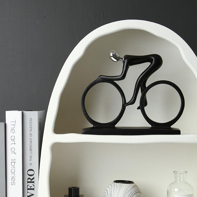 Creative Cycling Figurines Modern Wine Cabinet Decorations Living Room TV Cabinets Office Decorations