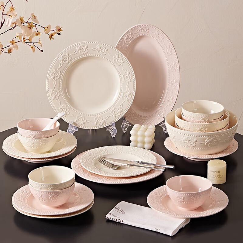 Cream Style Ceramic Dinnerware Set