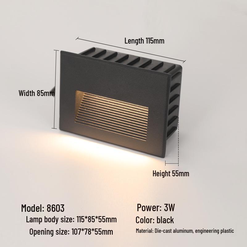 Recessed Waterproof Outdoor Stair and Pathway Light