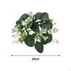 Candle Ring Artificial Eucalyptus Leaves Wreath 9.8inch Home Decor Small Boho Pillar