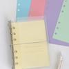 250Sheets Colored Refill Paper Blank Loose Leaf Paper 5 Colors 6 Hole Binder Paper Notebook Filler Paper Refillable Binder Inserts