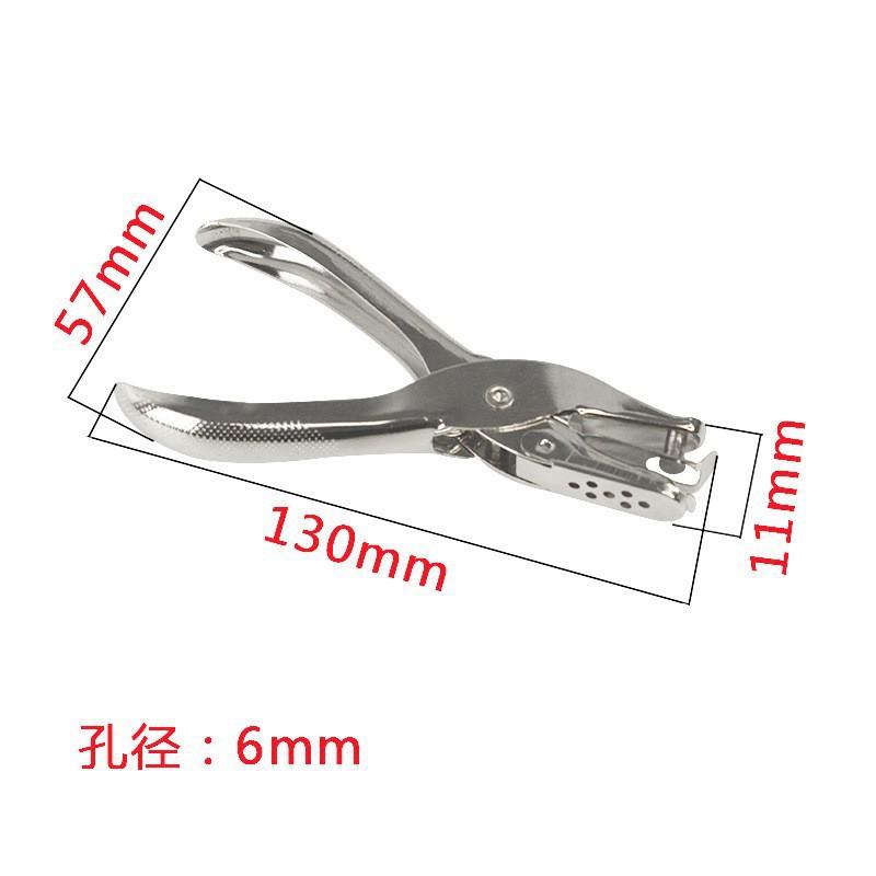 Dziurkacz 3/6mm Przenośny dziurkacz pojedynczy Materiał papierniczy Scrapbooking Ręczny Metalowy Rzemiosło Materiały biurowe do oprawy