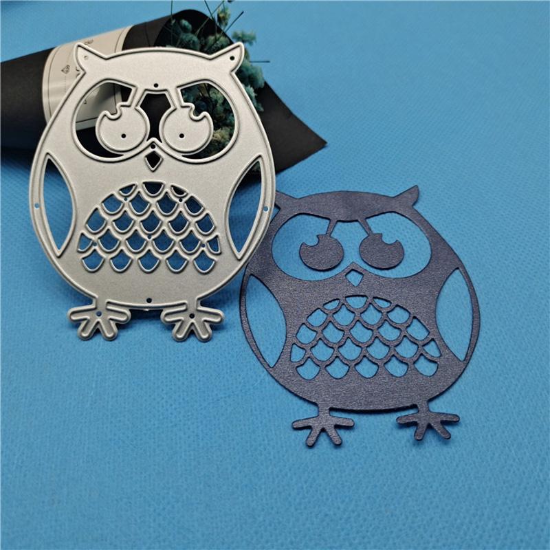 Hollow Owl Design Style Metal Cutting Dies DIY Scrapbooking Embossing Stencil Paper Craft Album Template