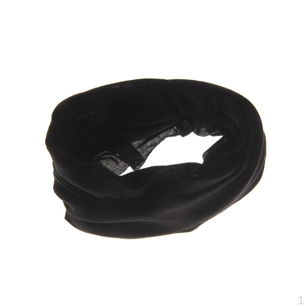 

Outdoor Bike Bicycle Cycling Headband Solid Sports Head Scarf Snood - Black