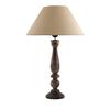 58 Cm Floral Carved Wood Table Incandescent Lamp With Golden Shade Bedroom, Dining Room, Hotel Room, Living Room, Office Bulb Not Included