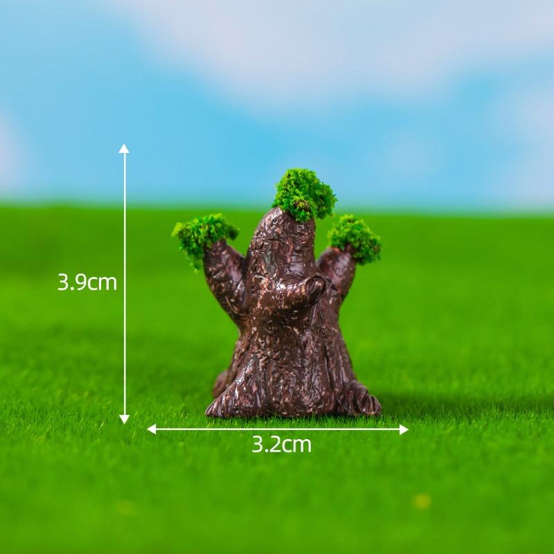 Micro-landscape Simulation of Green Trees Flowers Moss Horticultural Ecology Bottle-making, Scene Decorations Accessories, and Small Ornaments