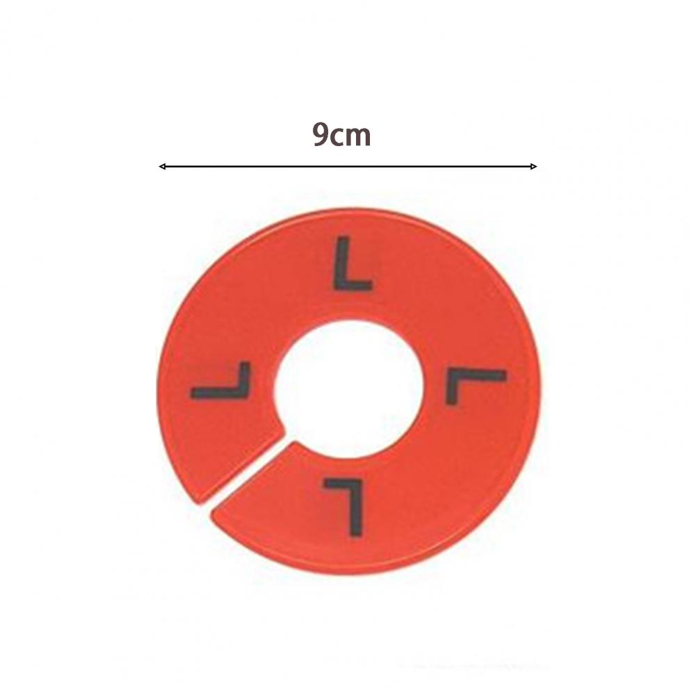10Pcs Size Separators Practical Round Clothes Sorting Tag Hanger Separators Compact Clothing Size Separators