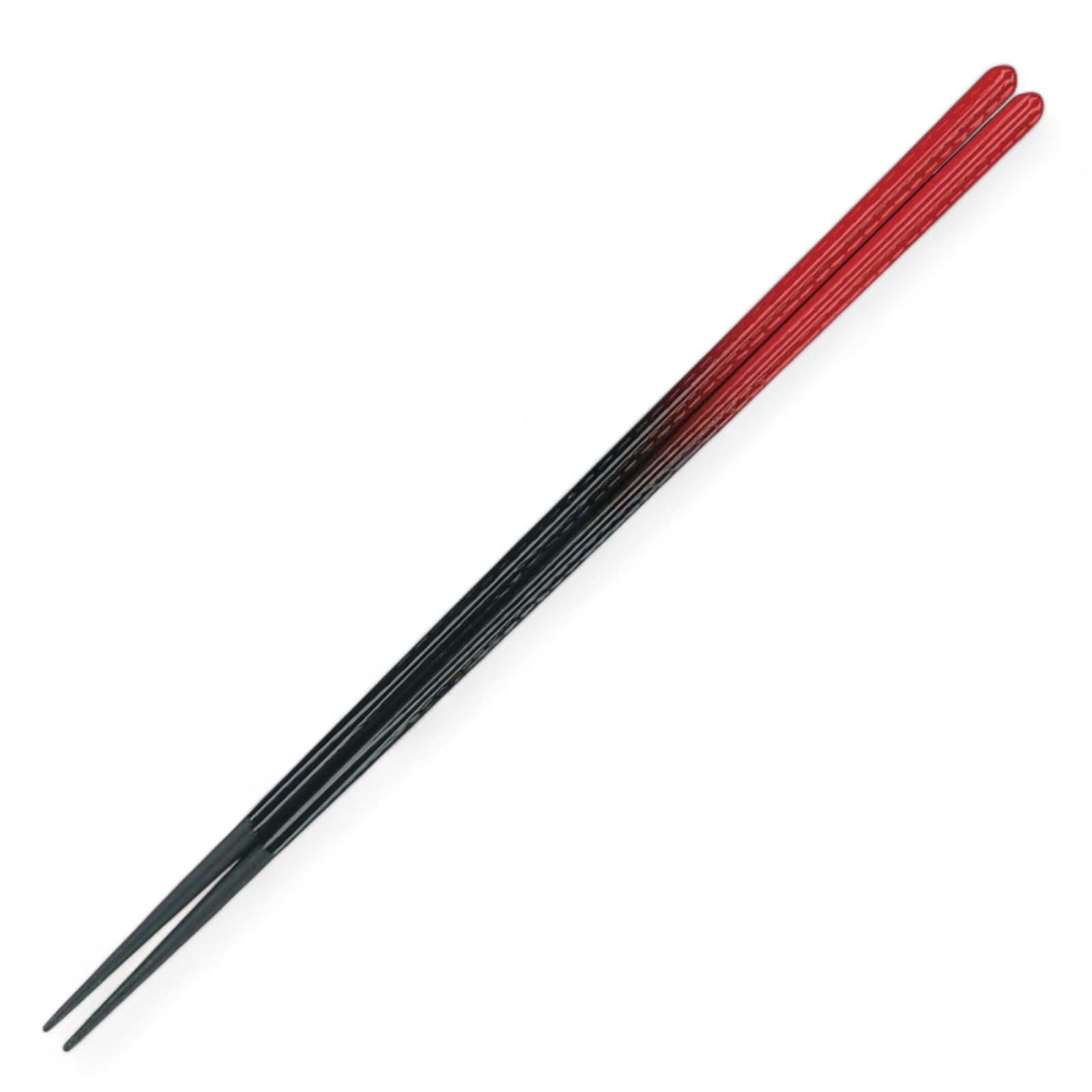 

Chopsticks Vermilion Black Gradient Paint Made in Japan J-kitchens (Hashi) 22.5cm