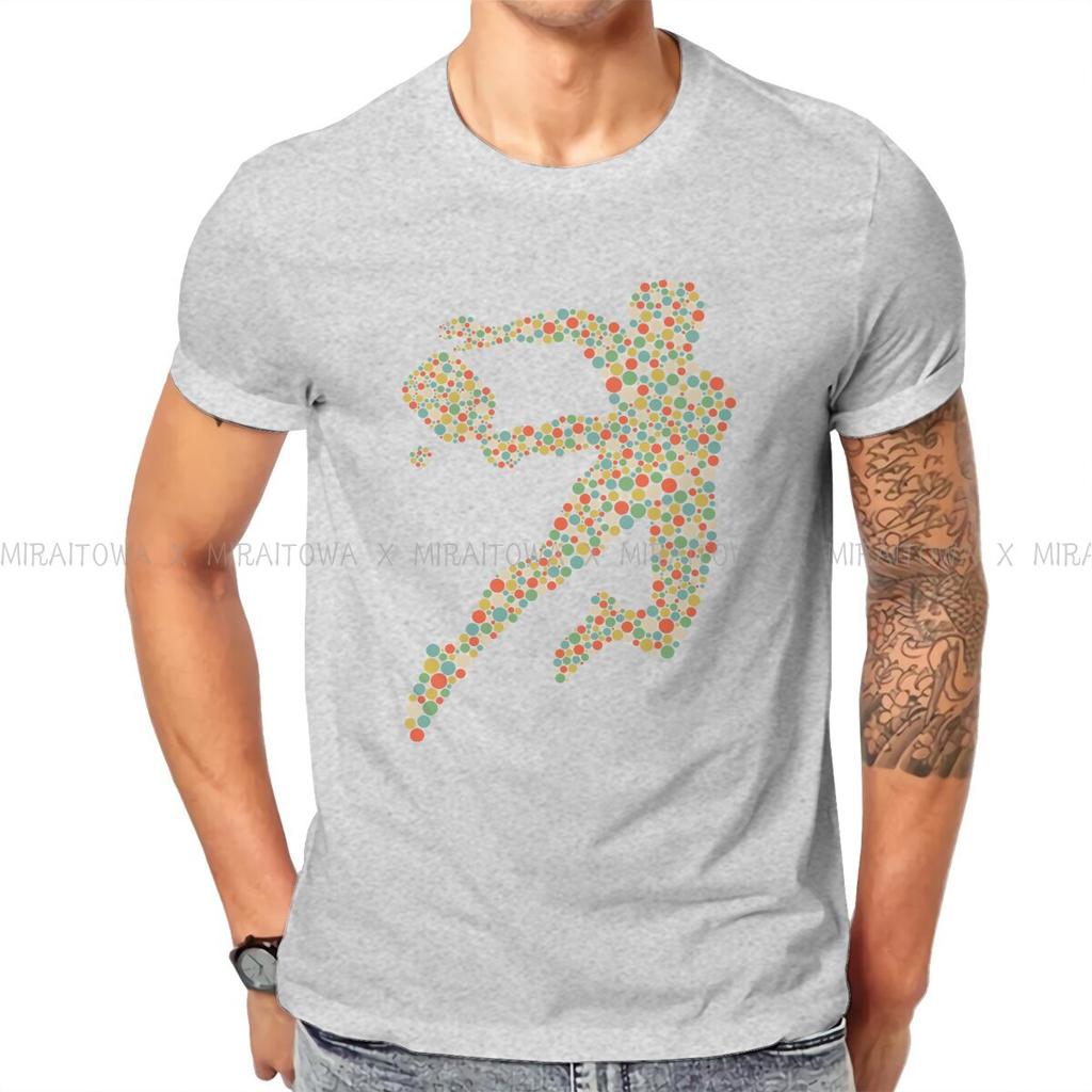Pickleball Sport Kreatives T-Shirt für Männer Spieler Polka Dot Basic T-Shirt Personalisierbar Geburtstagsgeschenke Oberteile