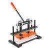 Leather Cutting Machine 260 x 150 mm Embossing Plate Die Cutter, Hand Press Leather Embossing & Die Cutting, 1.5 T Pressure, 12 mm Stroke, Dual Guide