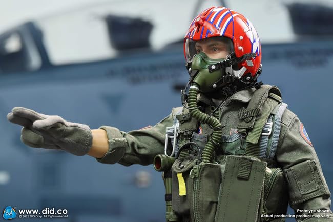 DID Scale Figure US Navy Fighter Pilot Tom Nick MA80182 US Navy Top Pilots Tom and Nick Movie 1/6 F-14 - & F-14