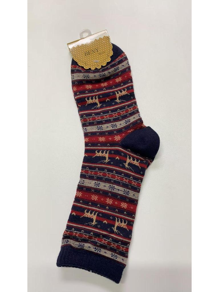 Autumn/Winter Mid-Tube Cartoon Christmas Stockings for Men and Women