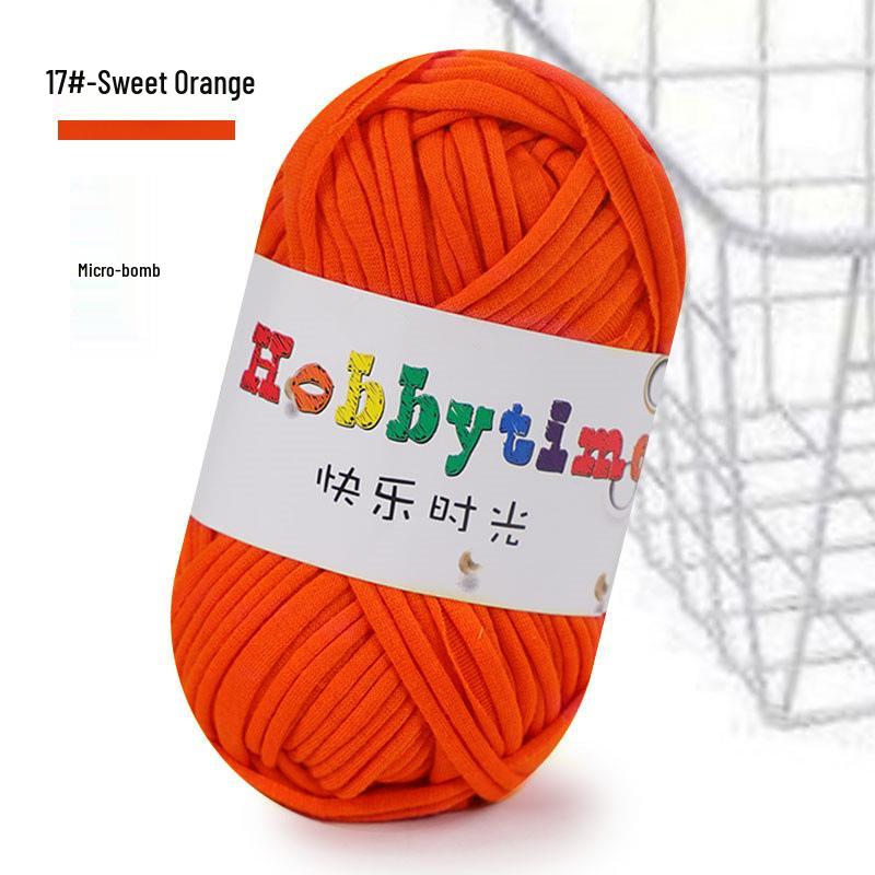 Cloth Strip Yarn DIY Crochet Kit: Handmade Bag, Knitting Material for Cushions, Carpets, and Dolls