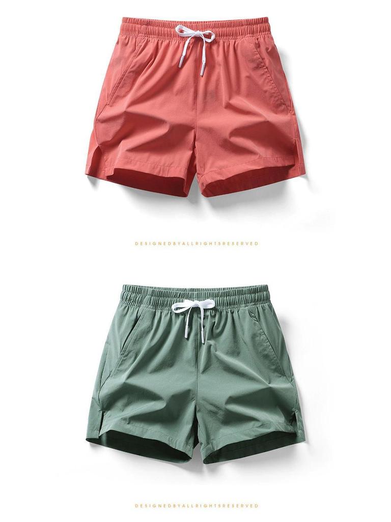 Men's Quick-Dry Ice Silk Running Shorts – Summer Casual Thin Fitness Shorts