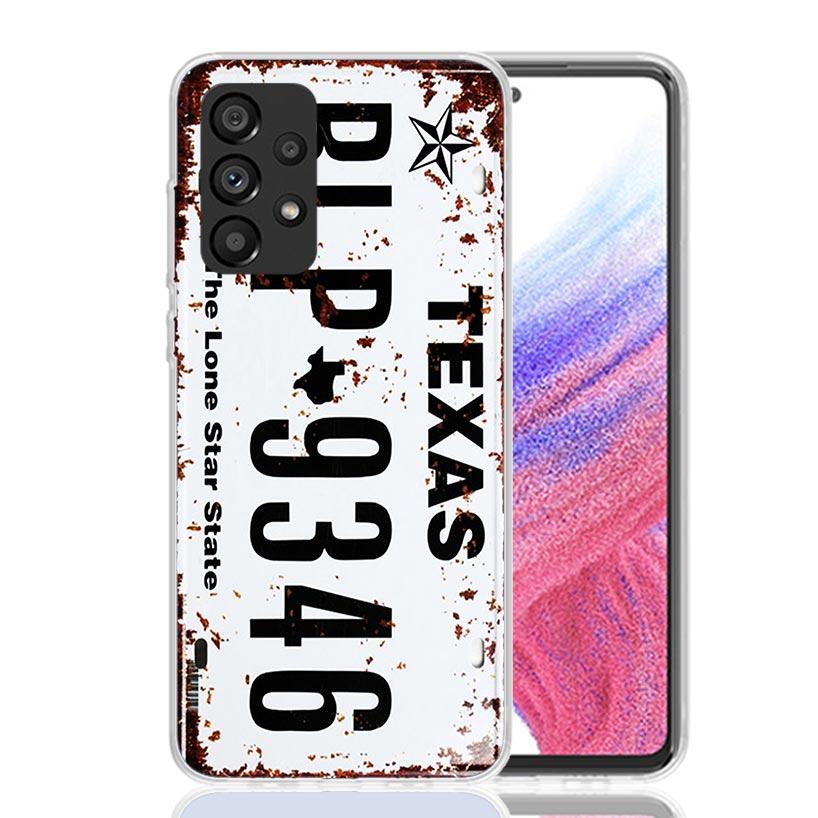 License New York Plate Number Phone Case For Samsung Galaxy A13 A14 A15 A16 A53 A54 A55 A56 A33 A34 A35 A36 A23 A24 A25 A26 A05S