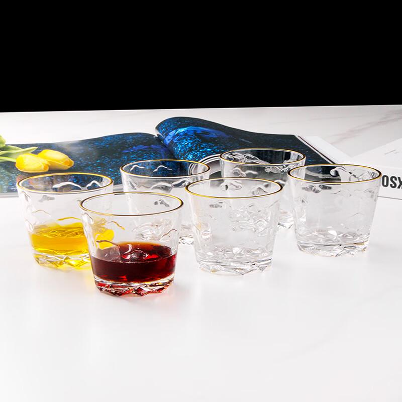 Graverat Kristall Whiskeyglas Set (6-pack)