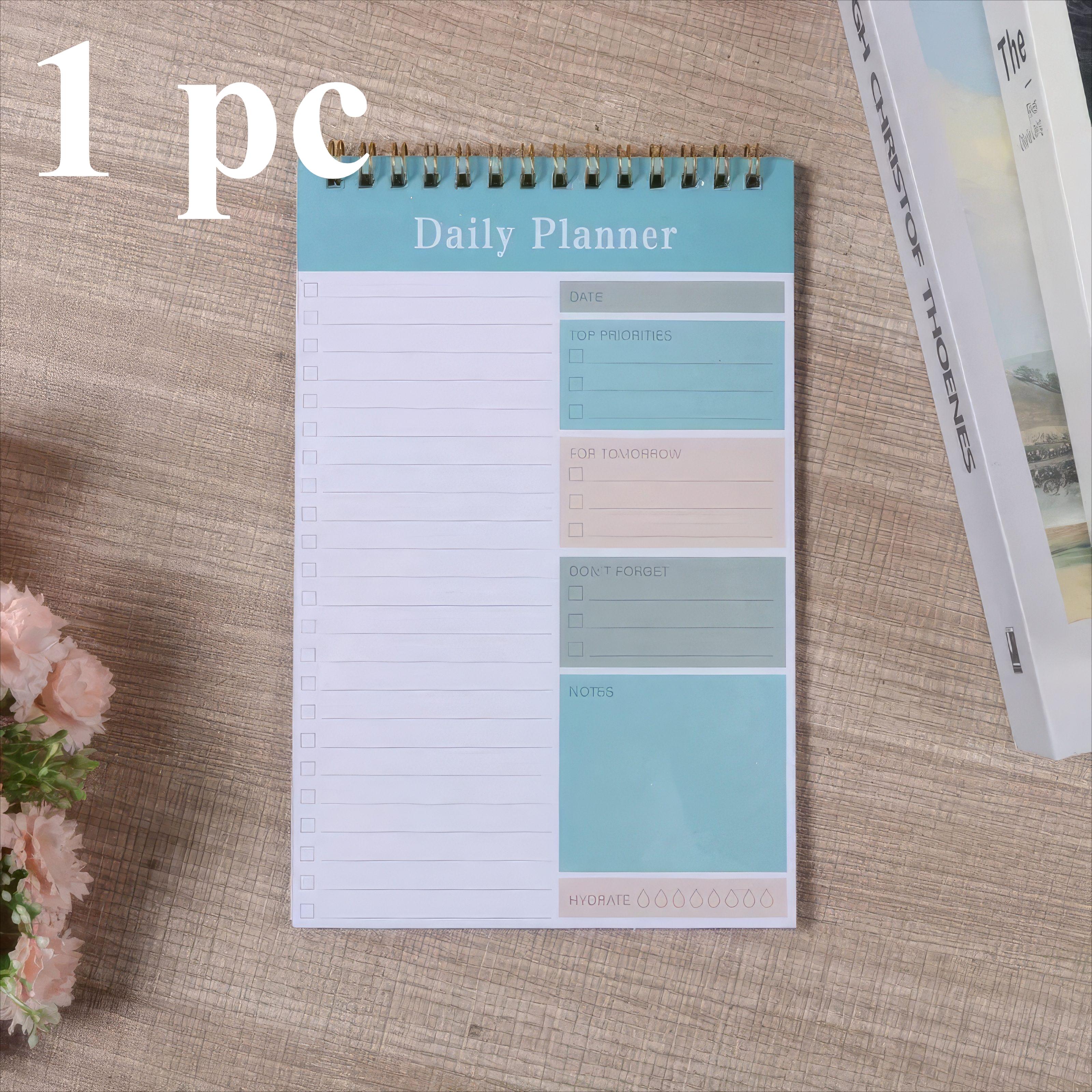 

1/2/3 Notebooks with Random Colors, Durable Coil Binding, Easy To Flip Pages, Suitable for Daily Planning and Planning Memos