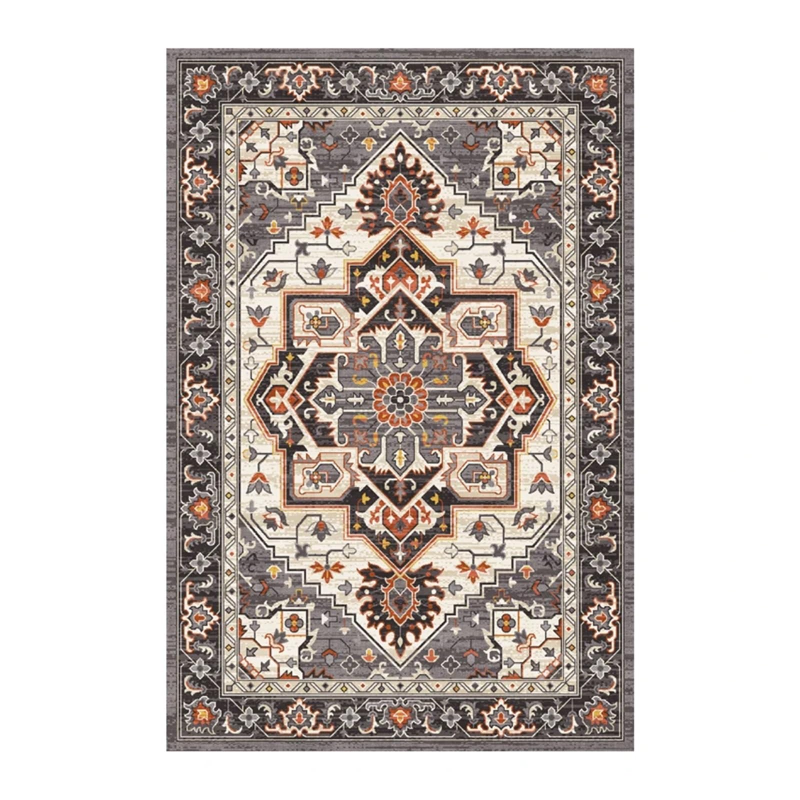 

Vintage Dirt-Resistant Floor Mat Non-Slip Easy-Care Rugs for Entryway, Living Room, Kitchen & Bathroom Use 60*90cm