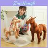 Cute Realistic Horse Plush Toy Soft Pp Cotton Stuffed Animal Ideal Boys Birthday Gift