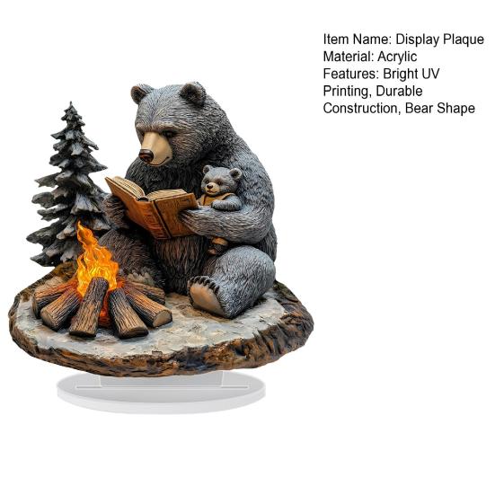 2D Akrylová Výstavní Plaketa Stolní Ozdoba Pevná Lehká Slavnostní Středový Prvek Dekorativní Plaketa s Jasným UV Tiskem Realistické Vzory