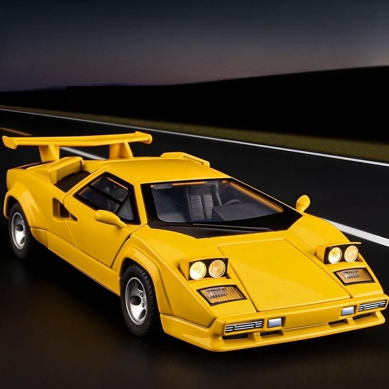 1:32 Lambo 500S Simulations-Legierung Sportwagenmodell Sound und Licht Pull-Back Mehr-Tür-Spielzeug Verkauf