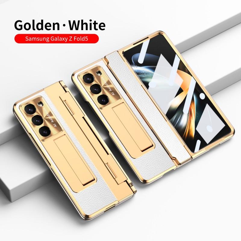 Premium Leather Case Galaxy Z Fold 7 / 6 8 With Pen Slot Full Coverage Shockproof Protection Hidden