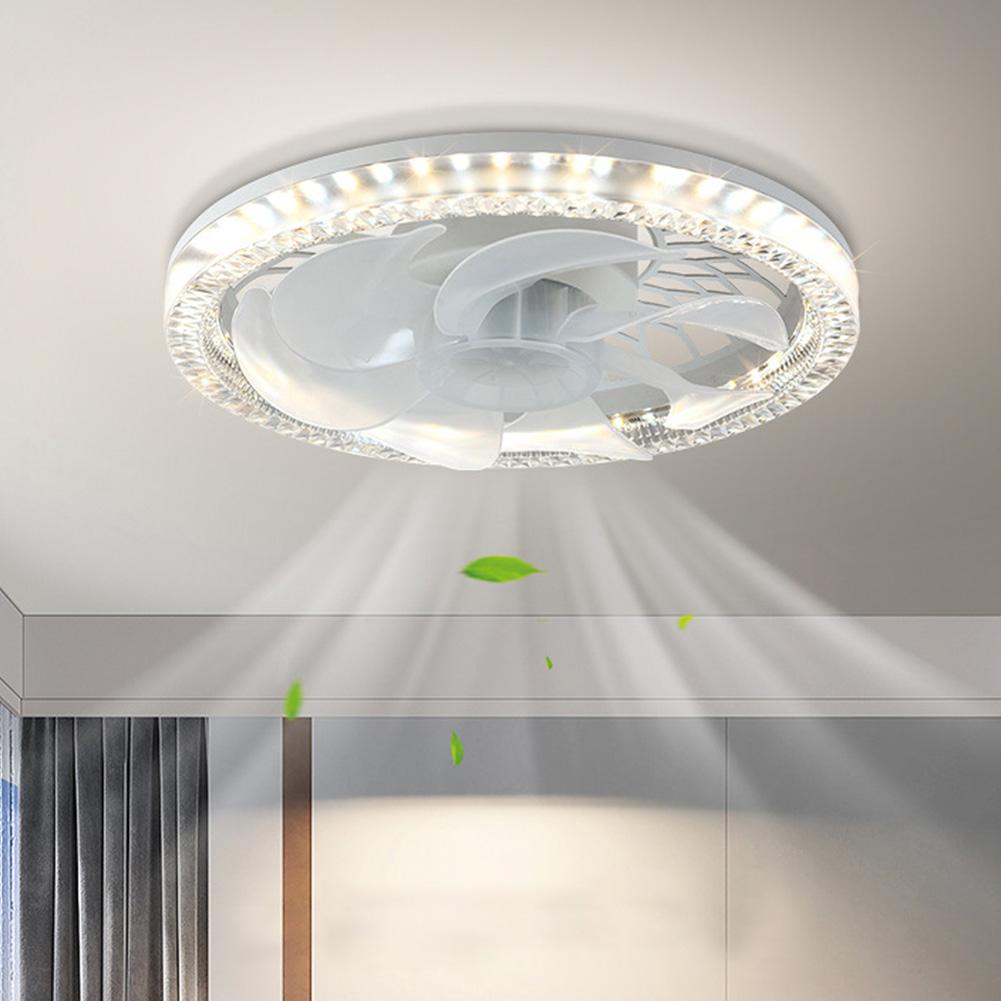 Smart Ceiling Fan with LED Light Dimmable Ceiling Fans Light Remote Control 3 Color Temperature 4 Speeds for Bedroom Living Room