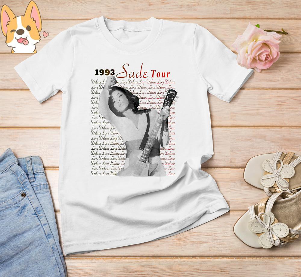 Sade 1993 Love Deluxe Tour Белая хлопковая футболка S-234XL PP615 Унисекс футболка L