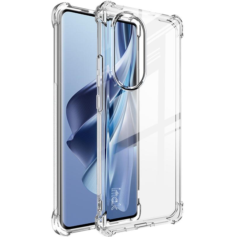 

IMAK For Oppo Reno10 Pro 5G (Global)/Reno10 5G (Global) Clear Mobile Phone Case TPU Cover Four Corner Airbag Cushion Smartphone Shell Transparent