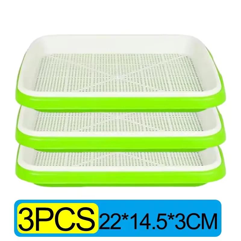 3/1PCS Plastic Grow Nursery Pots Vegetable Soilless Nursery Trays Seed Germination Tray Seedling Sprout Plate Garden Supplies