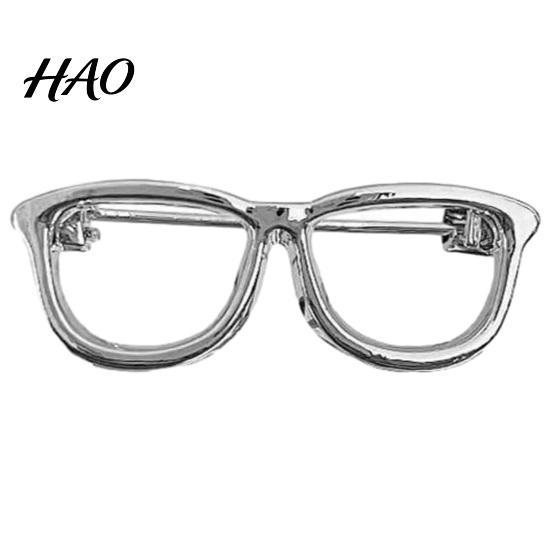 Women Decorative Pin Alloy Glasses Brooch for Men Women, Eyeglasses Shape Lapel Zinc Pin, Accessory Suits Shirts Sweaters Daily Outfit