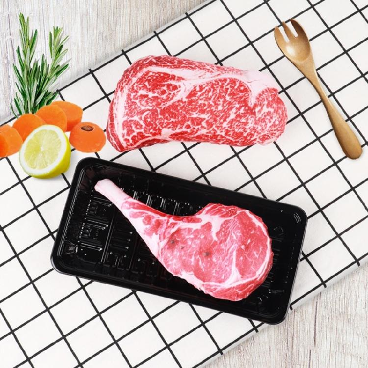 Dog Squeak Toy Interactive Stuffed Realistic Steak Chew Toy Reduce Anxiety