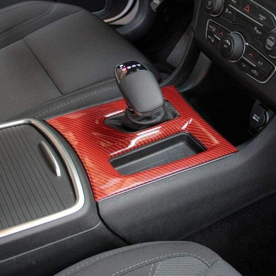 

Center Console Gear Shift Panel Decor Cover Trim For Dodge Charger 2015+ Accesso