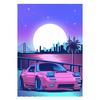 Cartoon Neon Retro Jdm Sports Racing Car Print Poster Canvas Painting Modern Wall Art Picture For Living Room Bedroom Home Decor