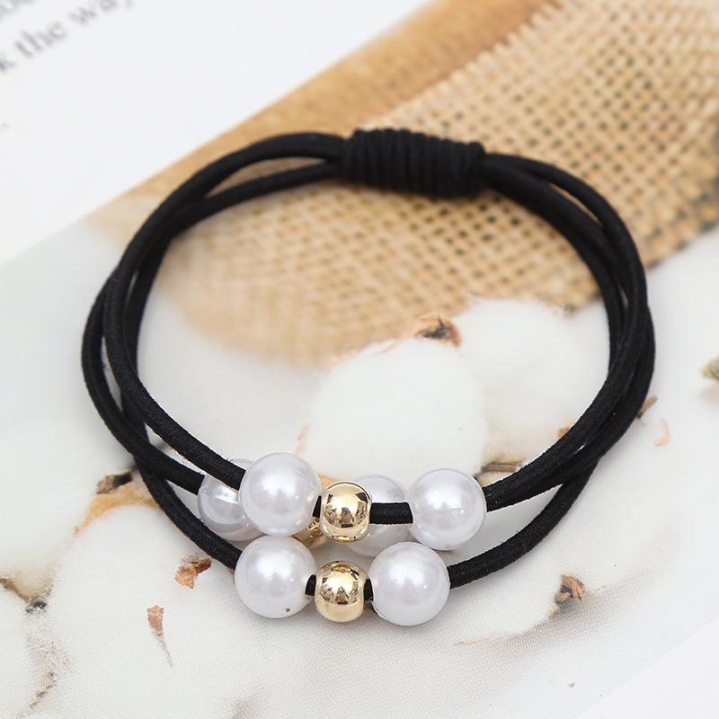 

Корейский стиль эластичная резинка для волос с жемчужным узлом - модный аксессуар для волос