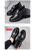 Men's Trendy Breathable Leather Slip-On Shoes: Versatile, Fashionable, and Comfortable for Business or Casual Wear
