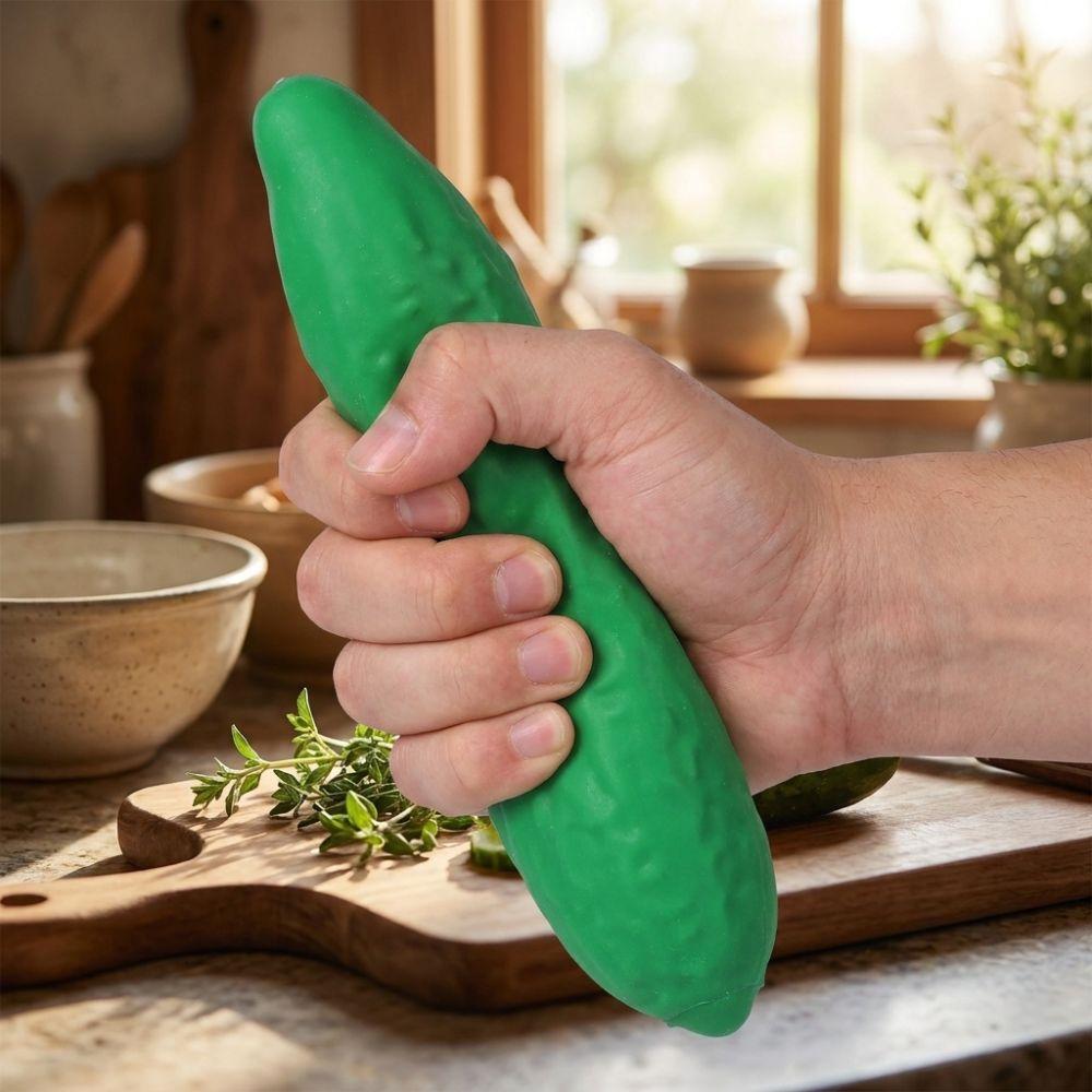 Super Soft Cucumber Squeeze Model Simulation Vegetable Pinch Slow Rebound Cucumber Photo Prop