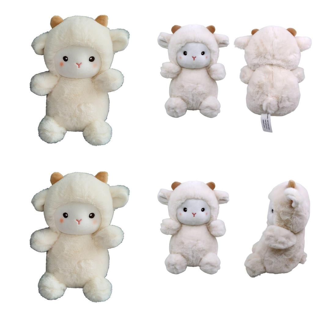 Soft And Huggable Plush Polk Lamb Doll For Kids Perfect Home Decoration And Christmas Gift