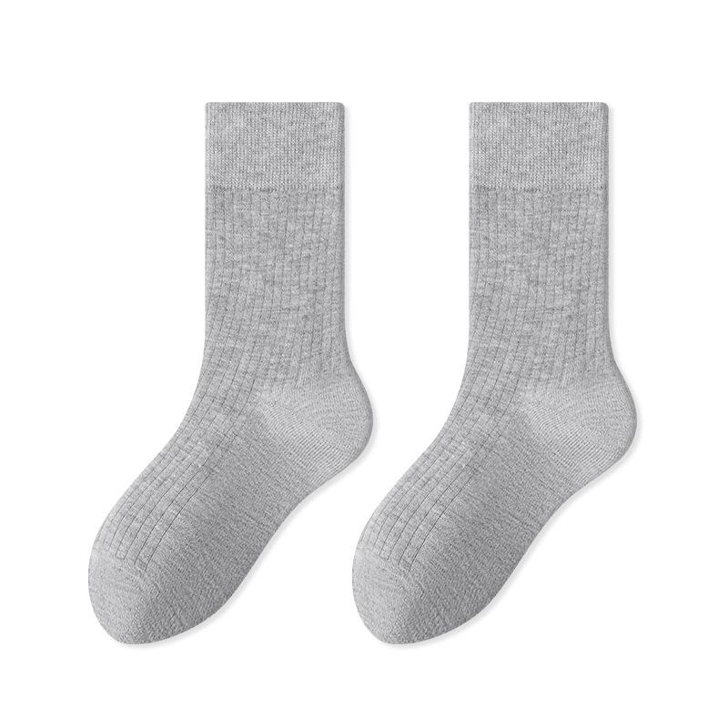 Wool Socks - Men's Thick and Warm Mid-calf Winter and Autumn Thermal Socks with Stretch, Soft and Comfortable, Anti-bacterial Feature.