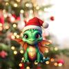 Flying Dragon Acrylic Dragon Pendant 2D Xmas Dinosaur Keychain  Home Decoration