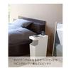 Yamazaki Jitsugyo Dust Box & Side Table White W38 x D18.5 x H45cm Tower Trash Can Night Table 3988