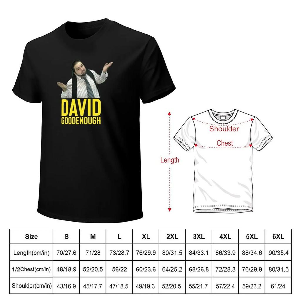 Attic Player  JdG David Goodenough TShirt Blacks Shirts Graphic Tees Customs T Shirts for Men