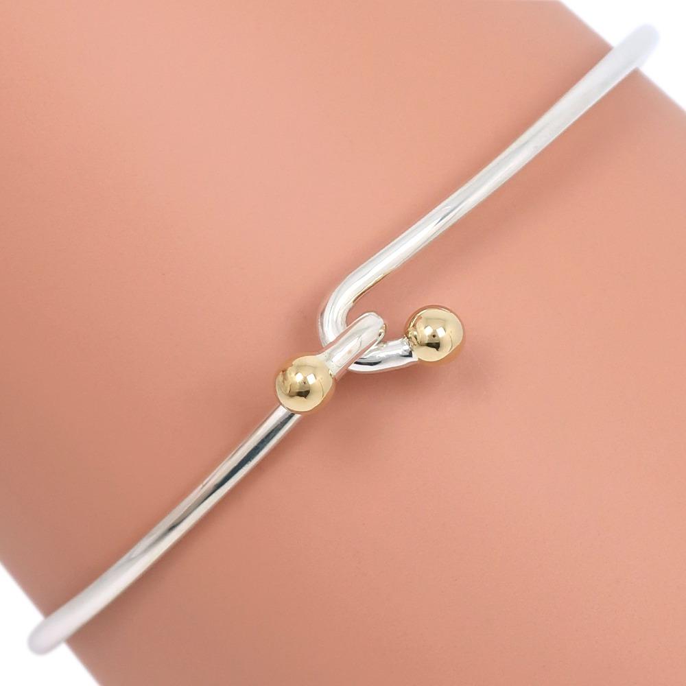 

TIFFANY&Co. Double hook Bangle Silver925 6.1g Women Used